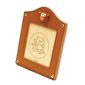 PIG LEATHER SQUARE PICTURE FRAME